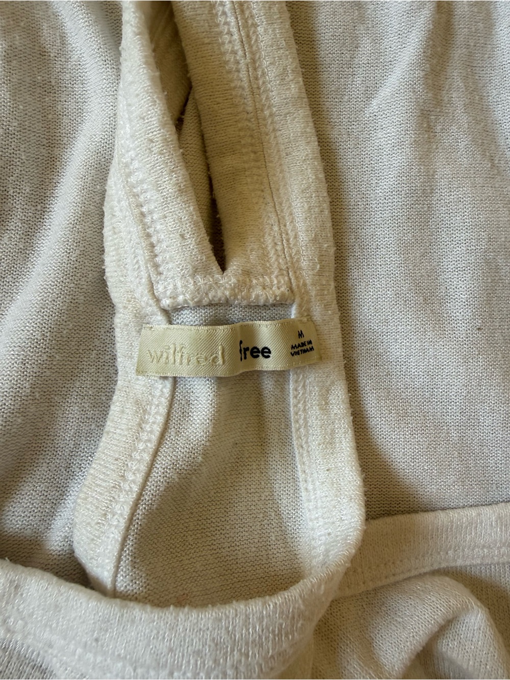 Wilfred White Ribbed Racerback tank - Picture 3 of 3